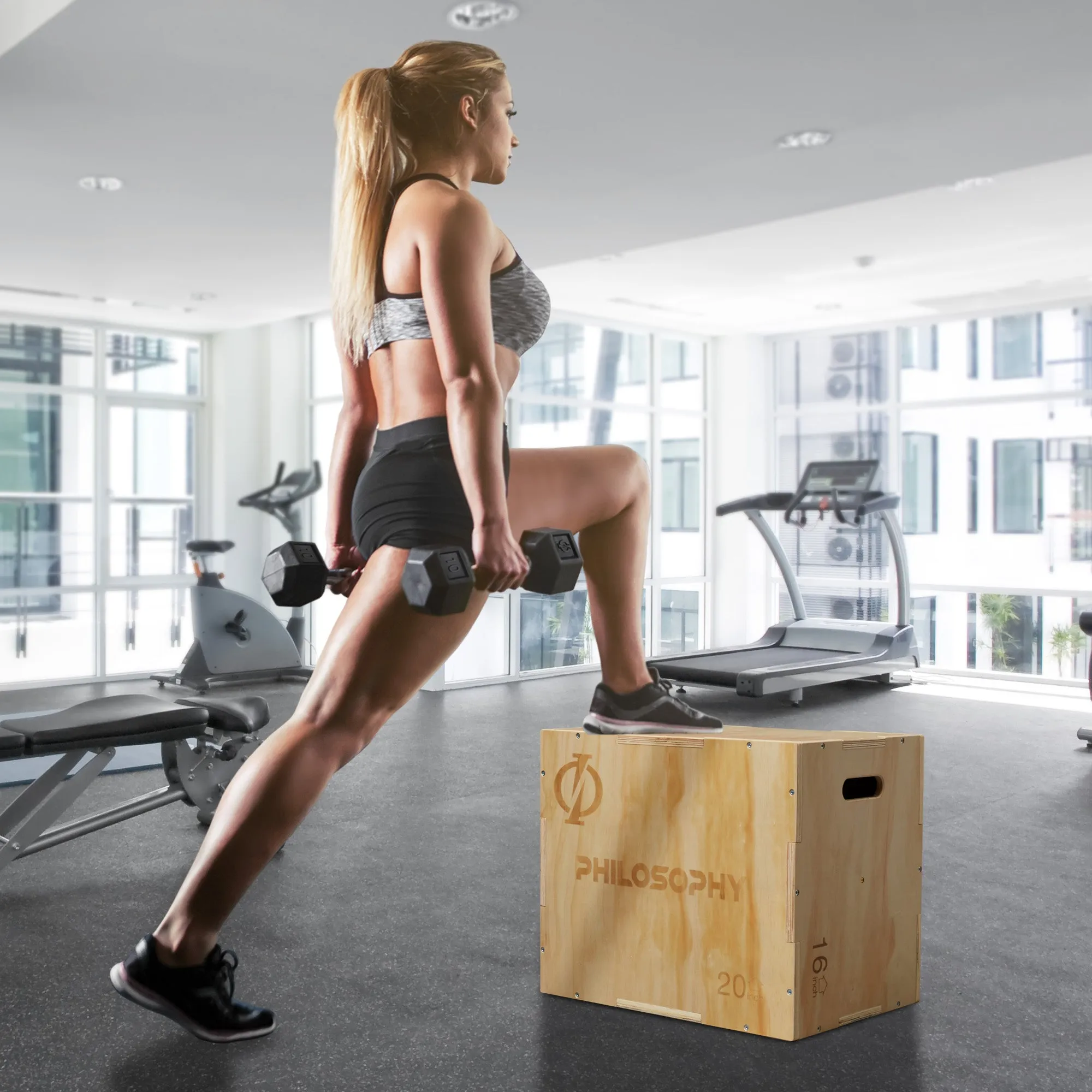 3 in 1 Wood Plyometric Box for Training & Conditioning