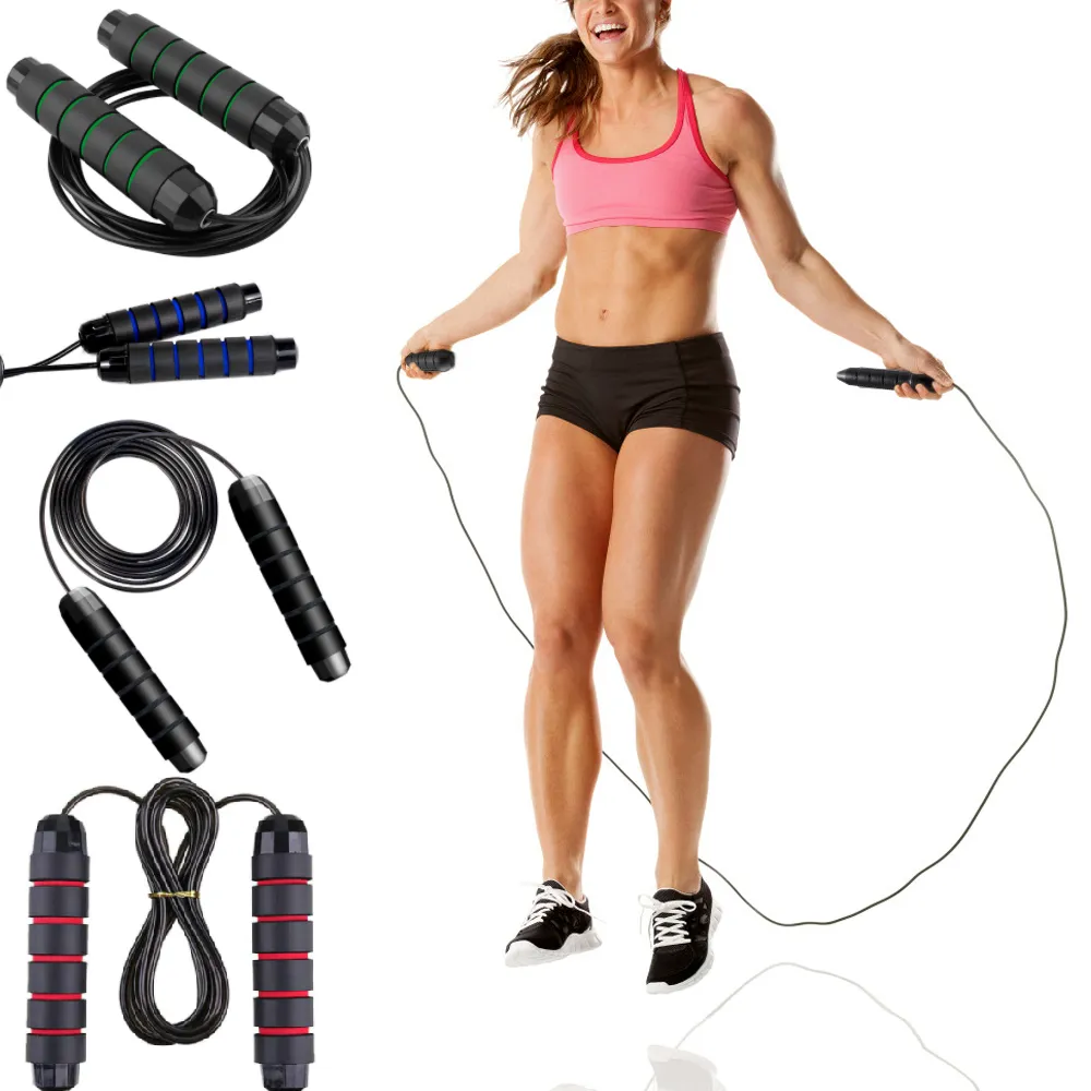 5 x Skipping Ropes Jump Rope Adjustable Fitness Cable Speed Jumping