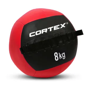 8kg Red Polyurethane Leather Wall Ball - Cortex