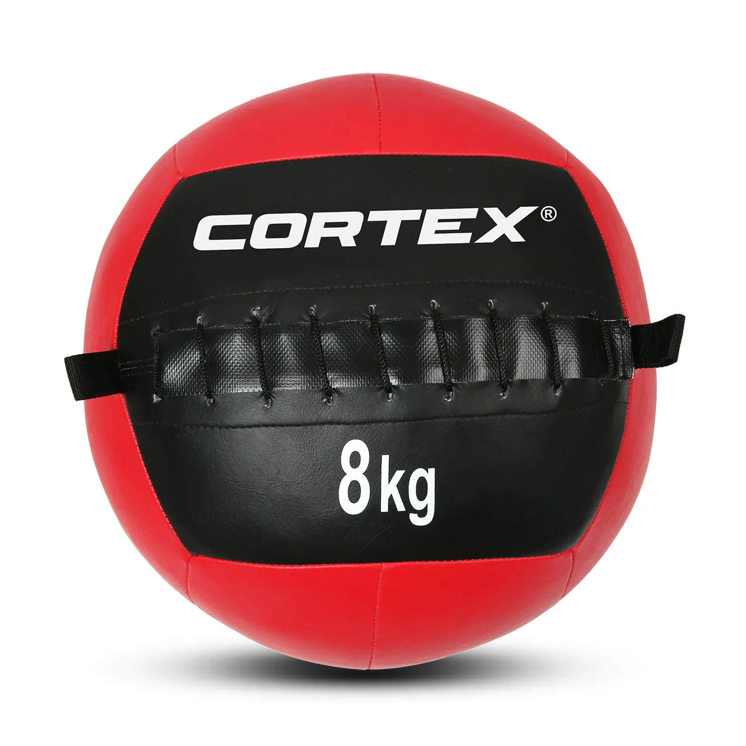 8kg Red Polyurethane Leather Wall Ball - Cortex