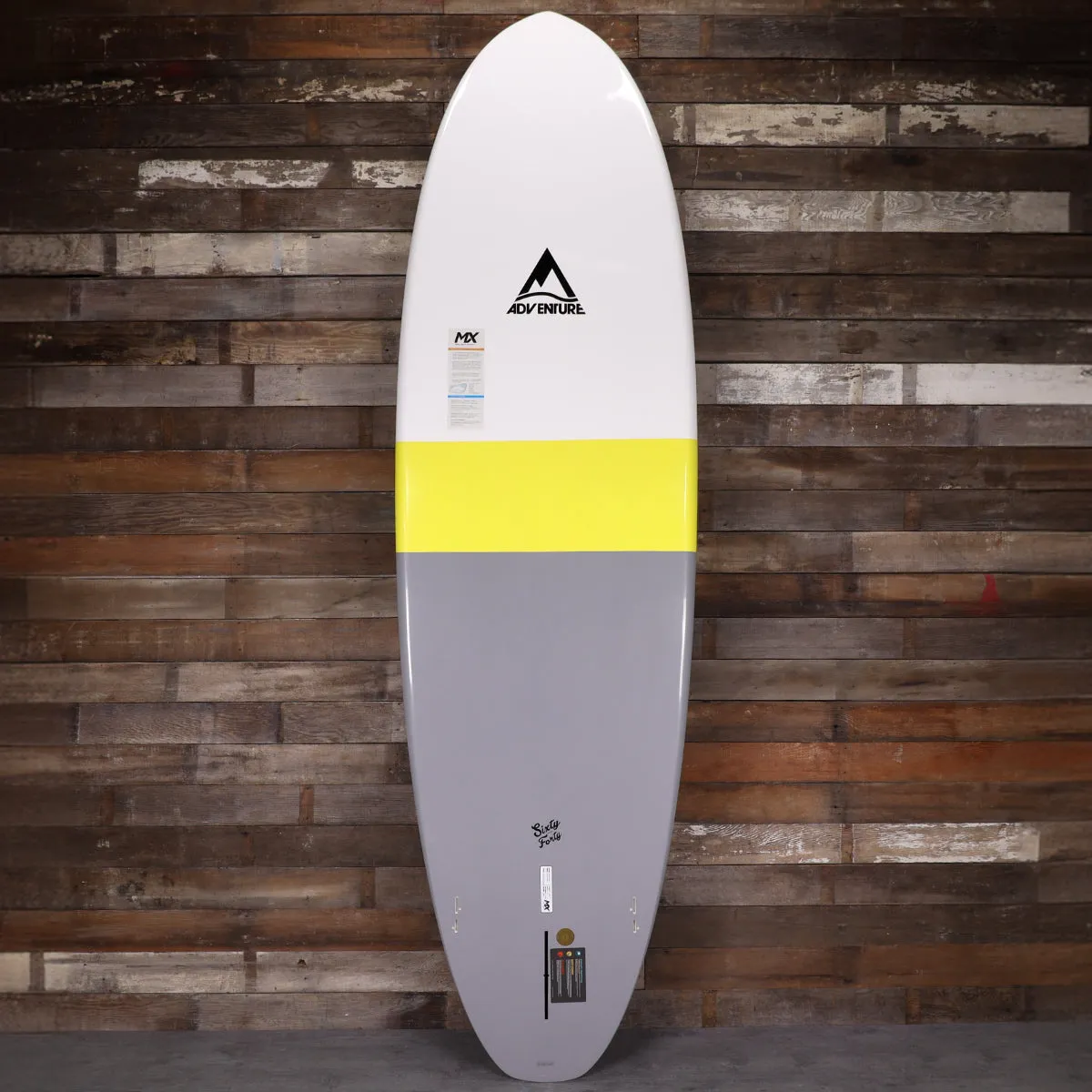 Adventure Paddleboarding 10'0 x 33 x 4 ¾ Sixty Forty MX Stand Up Paddleboard SUP - Yellow/Grey