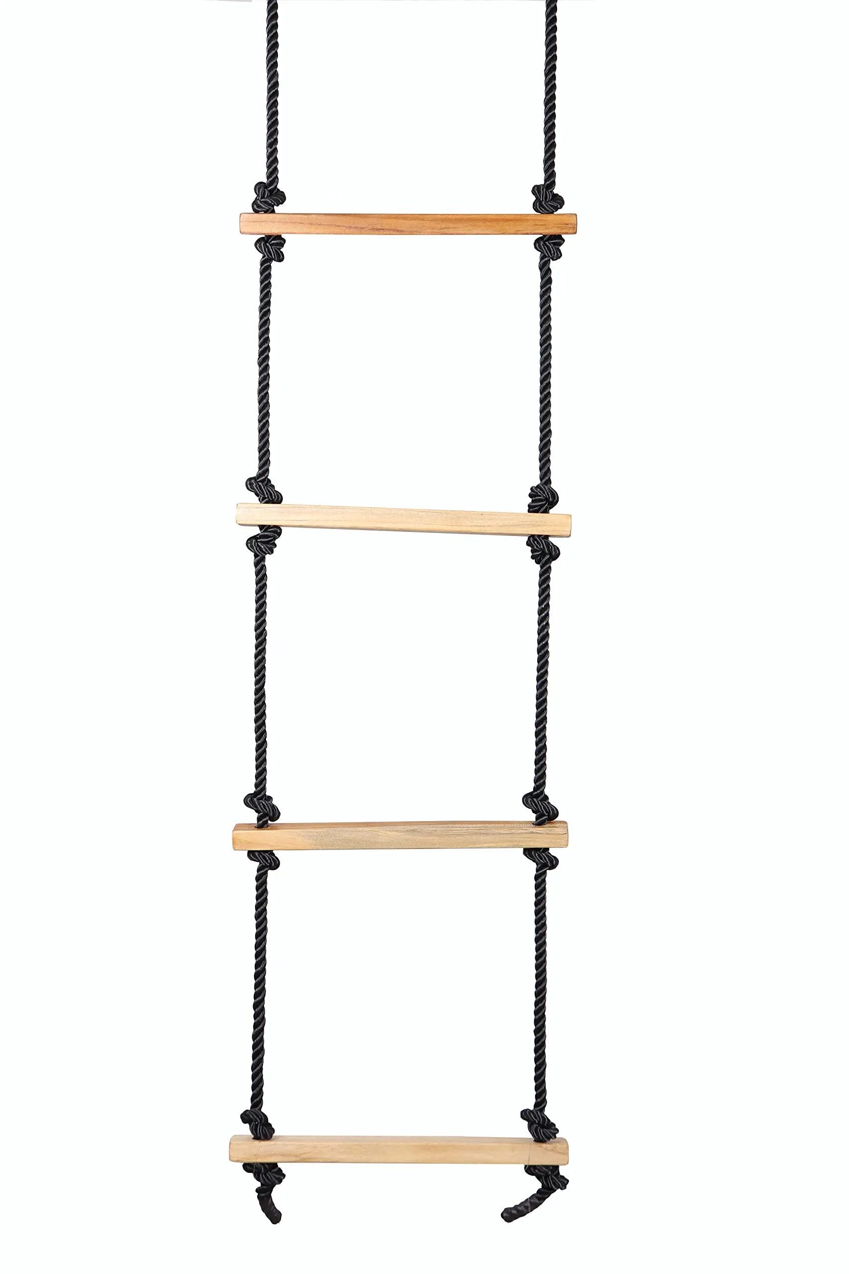 Ashish Rope Climbing Ladder Indoor/Outdoor for Kids - Ninja Ladder, Kid Ladder for 4 to 10 Years (Black)