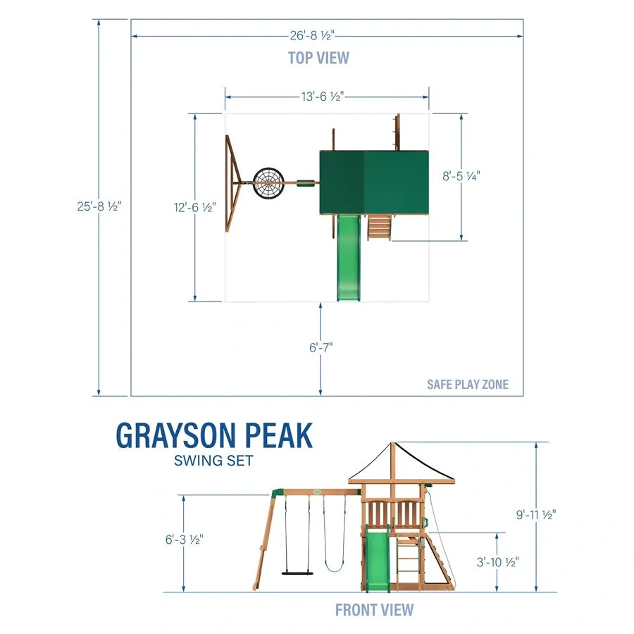 Backyard Discovery Grayson Peak Swing Set