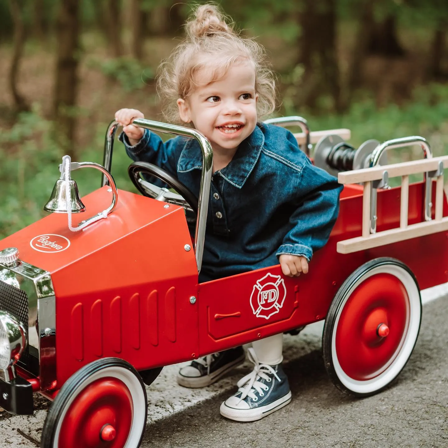 Baghera Ride On Fire Truck Pedal Car