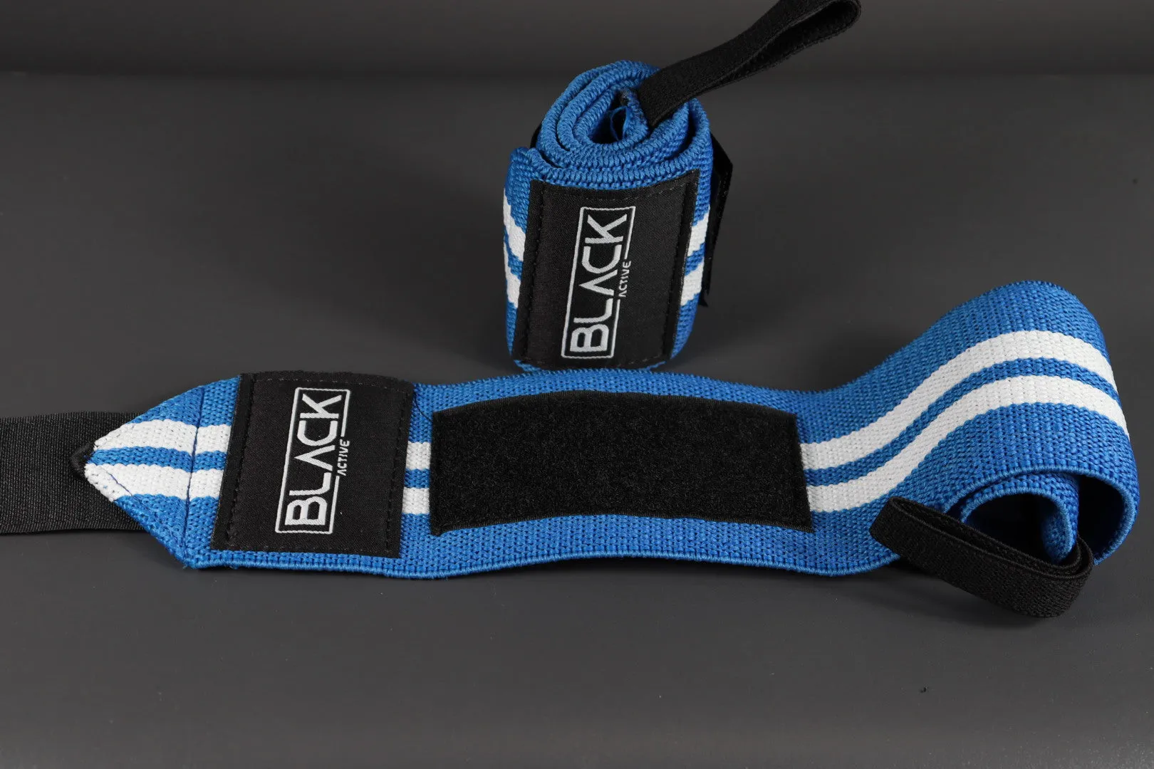 BLUE STRIPE WRIST WRAPS