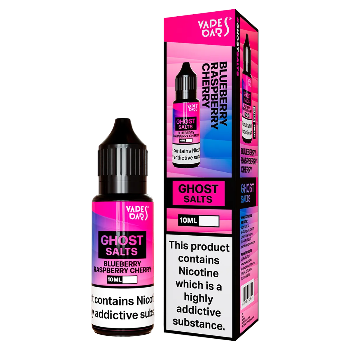 Blueberry Raspberry Cherry Ghost Salts by Vapes Bars 10ml