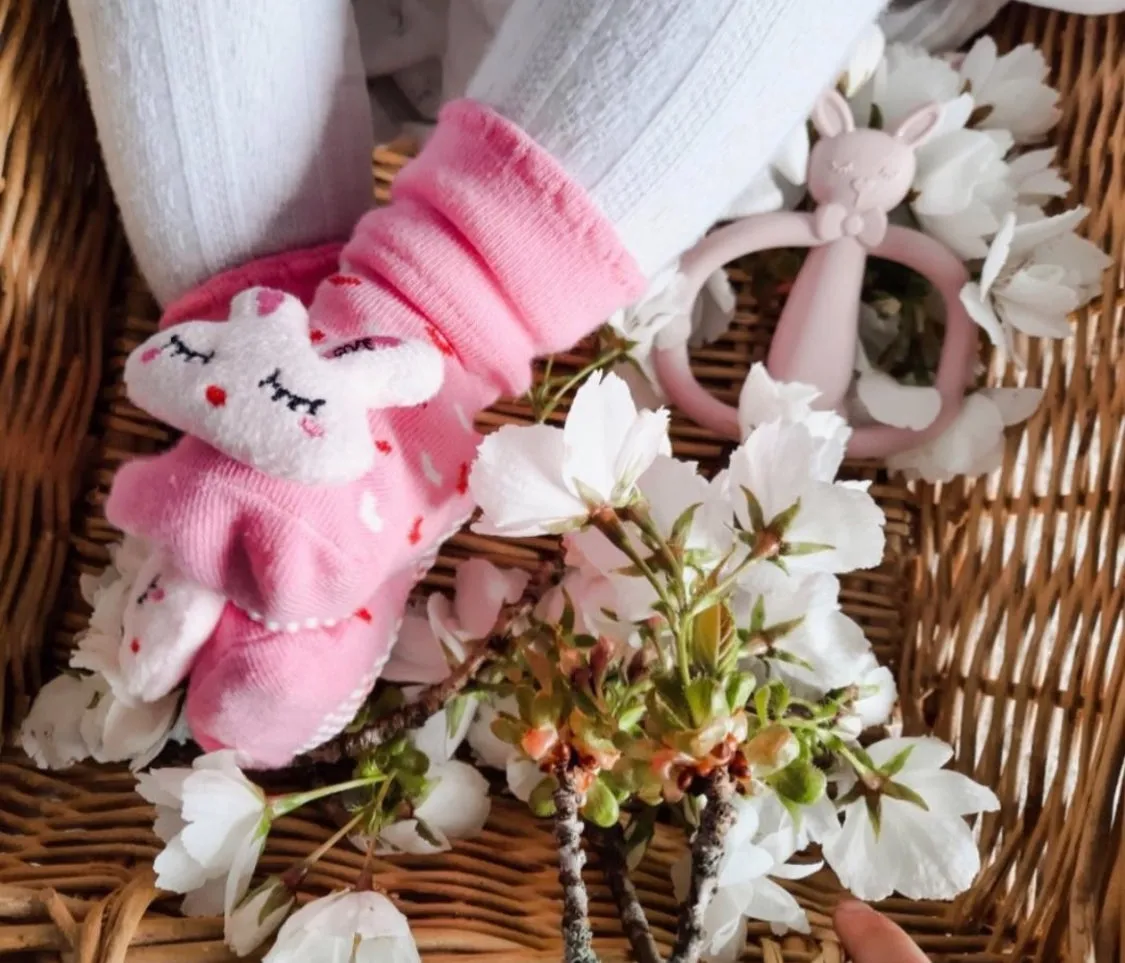 Bunny Heart Baby Socks