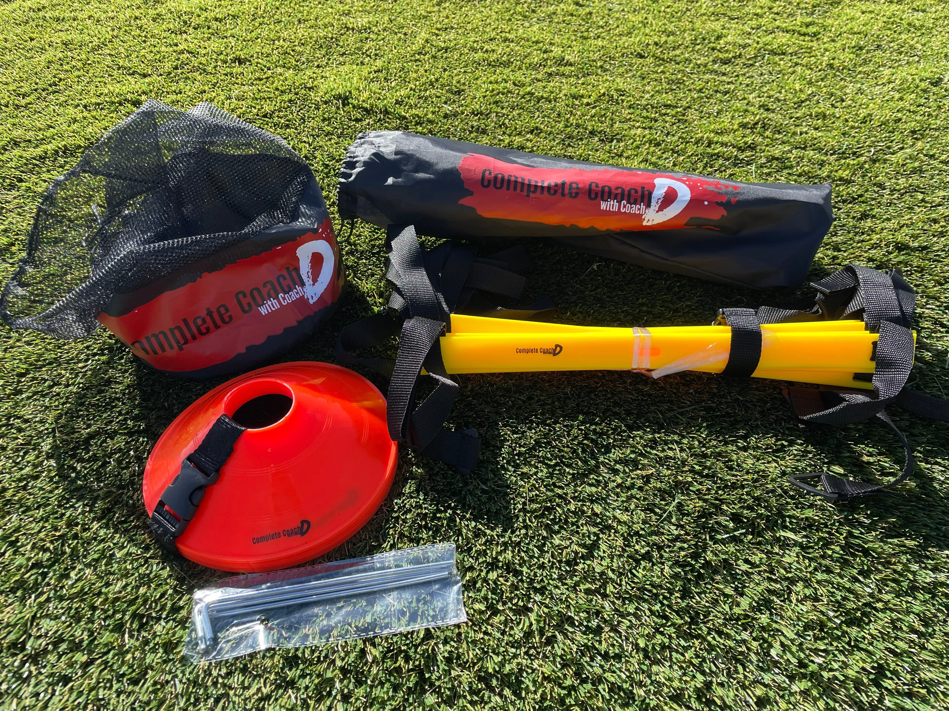 Coach’s Starter Pack: 12 Cones, Agility Ladder and 20  Drills