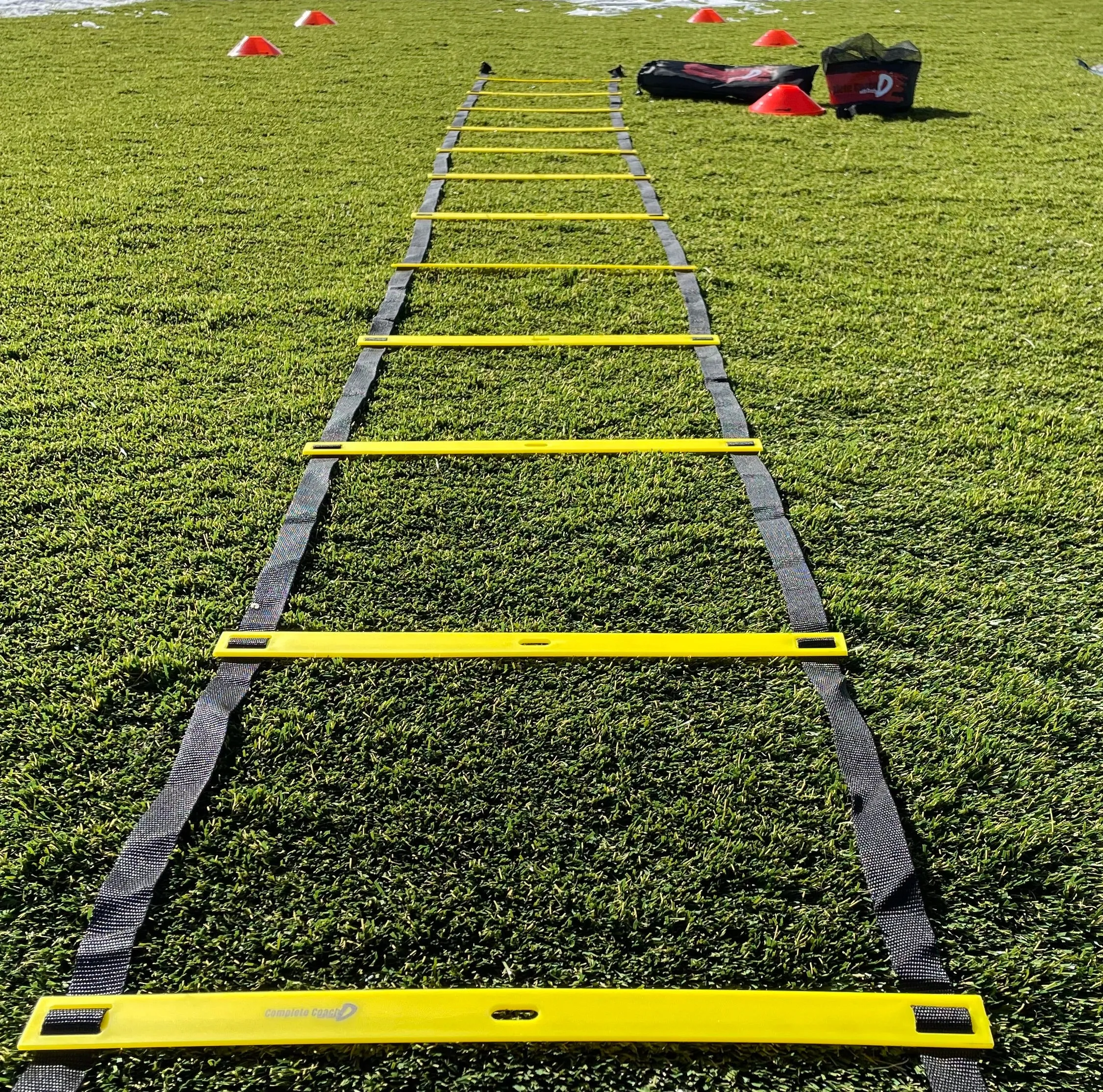 Coach’s Starter Pack: 12 Cones, Agility Ladder and 20  Drills