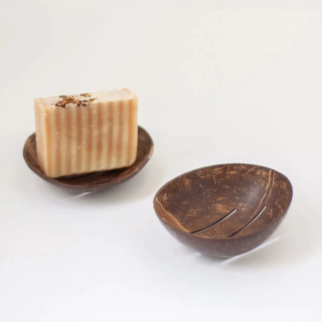 Coconut Shell Soap Dish | Natural Coconut | Bath & Hand Wash Accessories