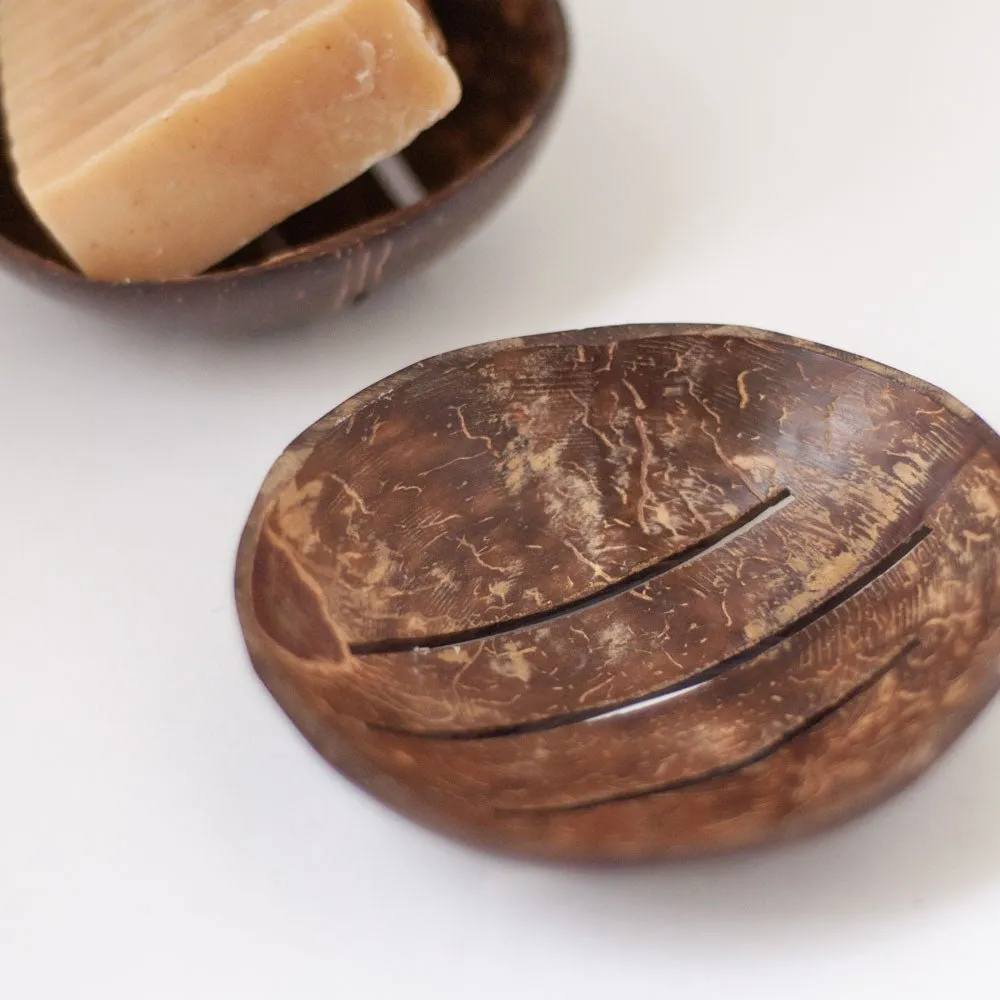 Coconut Shell Soap Dish | Natural Coconut | Bath & Hand Wash Accessories