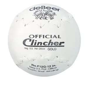 DeBeer White Clicher Gold 12 Inch Softball: F12G