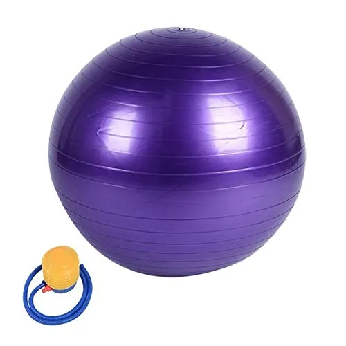 Fortitude Sports Exercise Ball With Pump | Yoga Swiss Ball For Fitness, Pilates, Home and Gym