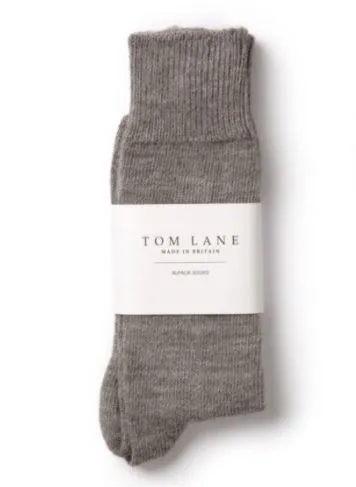 Grey Alpaca Socks