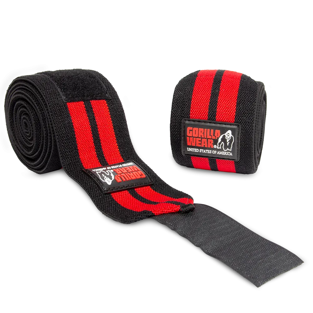 Knee Wraps - Black/Red