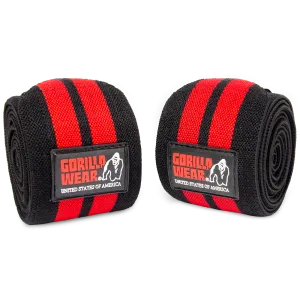 Knee Wraps - Black/Red