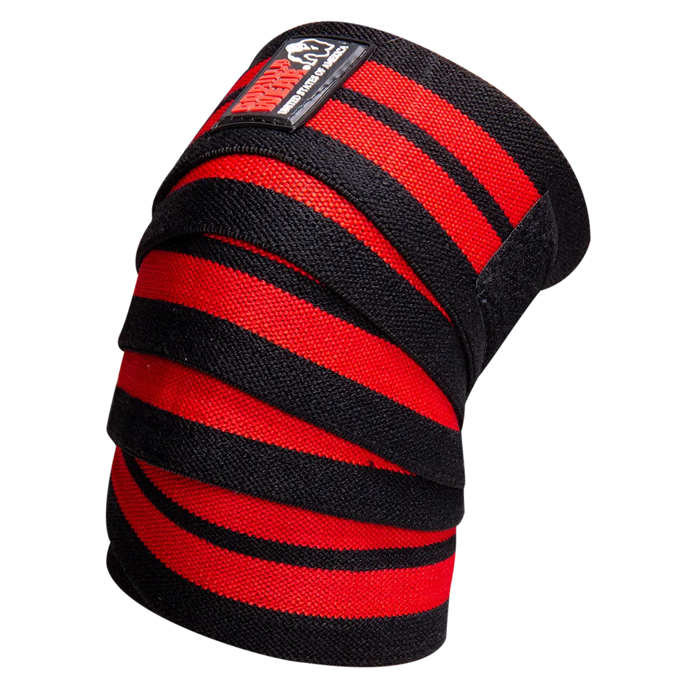 Knee Wraps - Black/Red