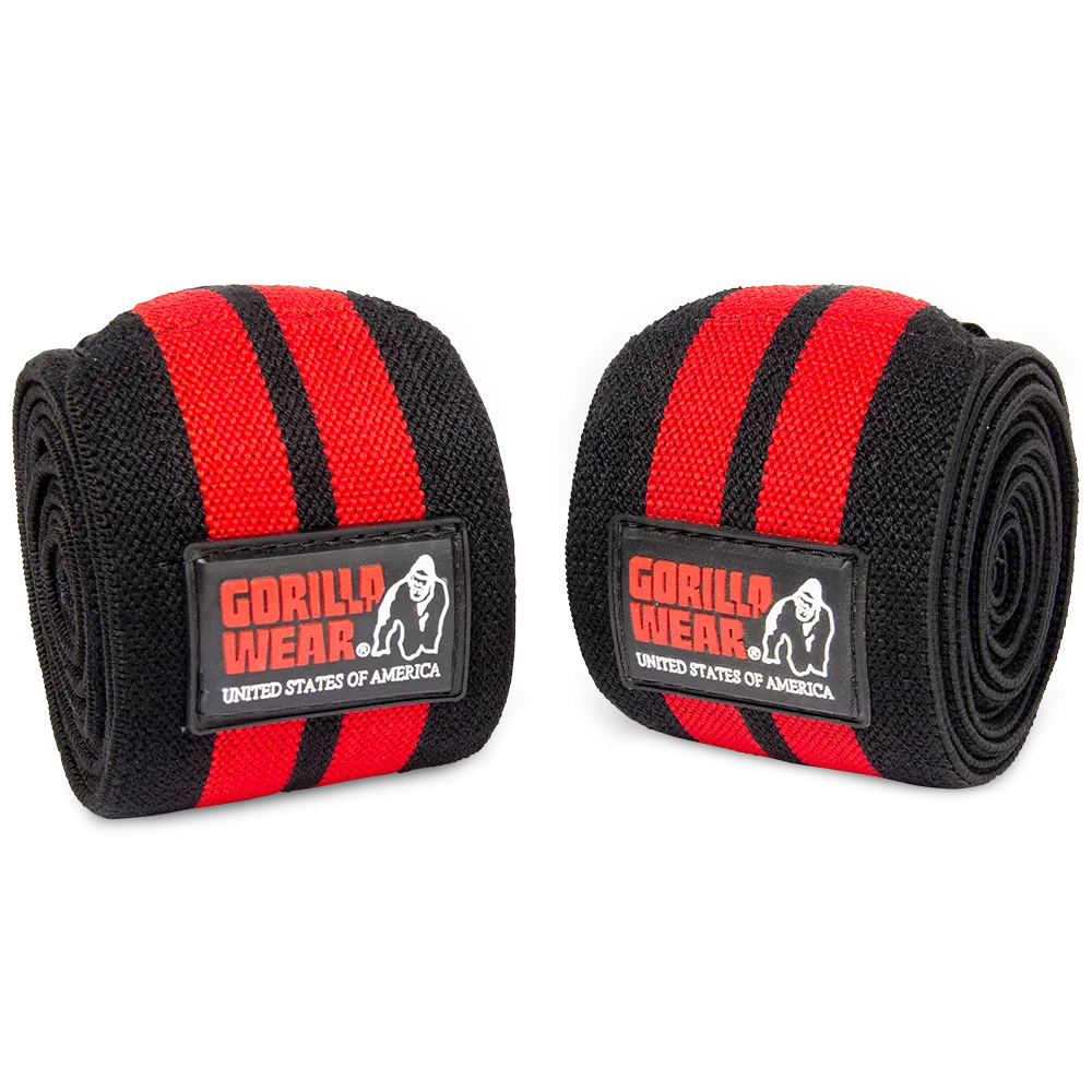 Knee Wraps - Black/Red