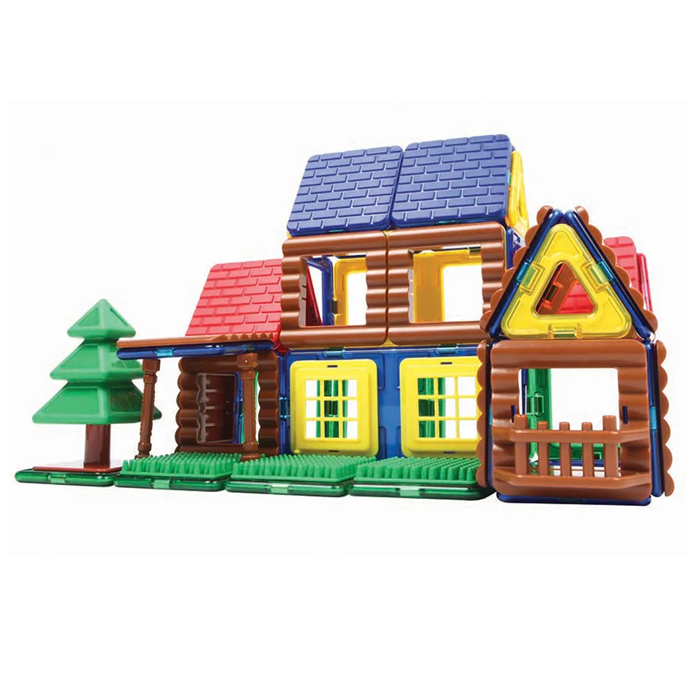 Magformers® Log Cabin Building Set | 87-Piece STEM Toy