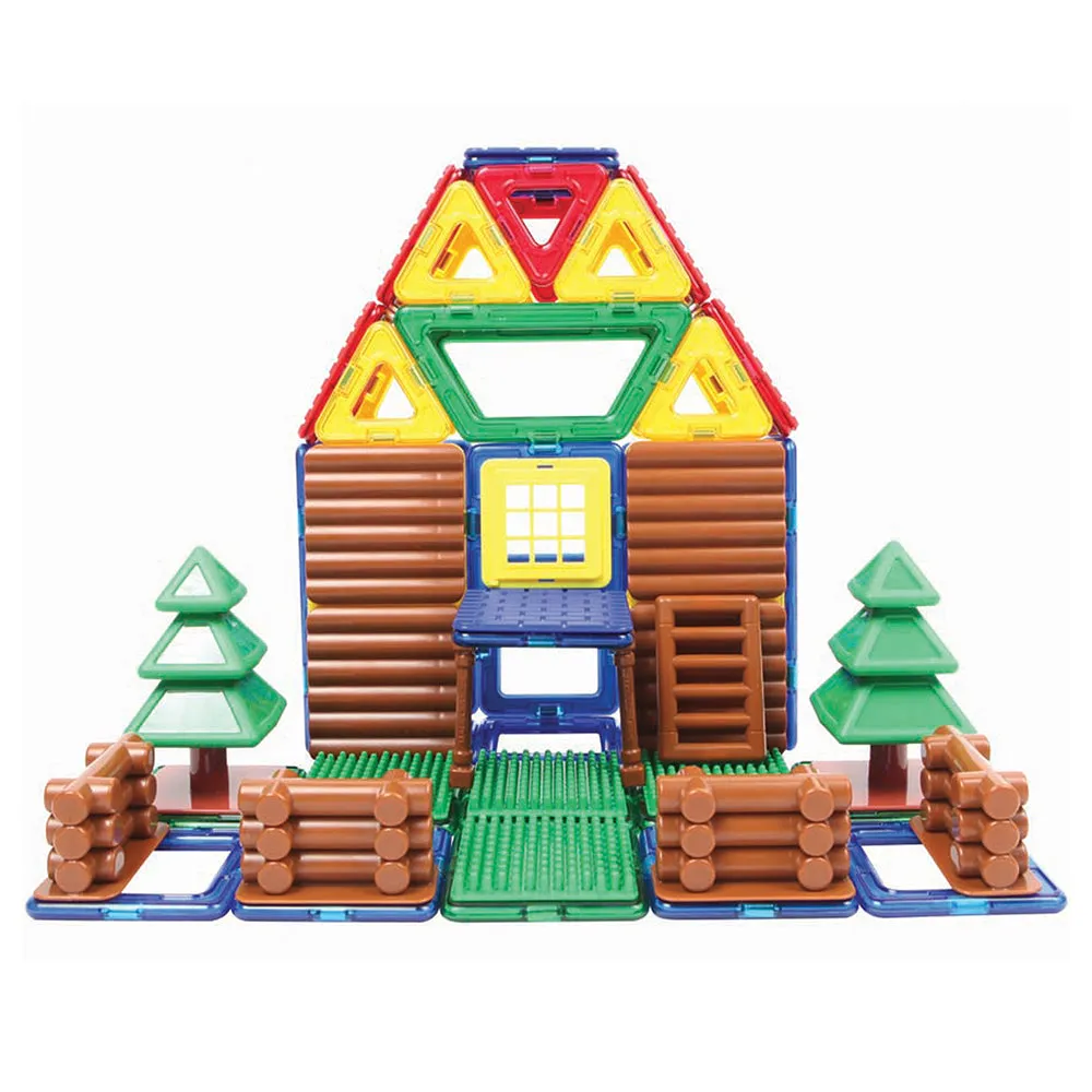 Magformers® Log Cabin Building Set | 87-Piece STEM Toy