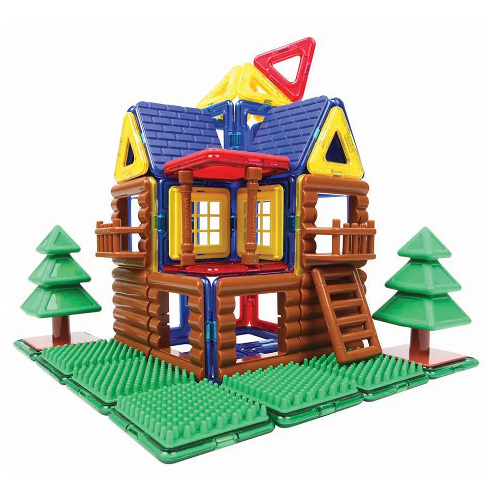 Magformers® Log Cabin Building Set | 87-Piece STEM Toy