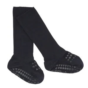 Non-Slip Grip Socks - Bamboo - Dark Blue