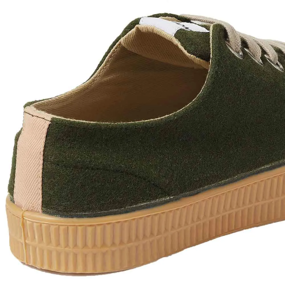 Novesta Star Master Felt Trainers - Army Green