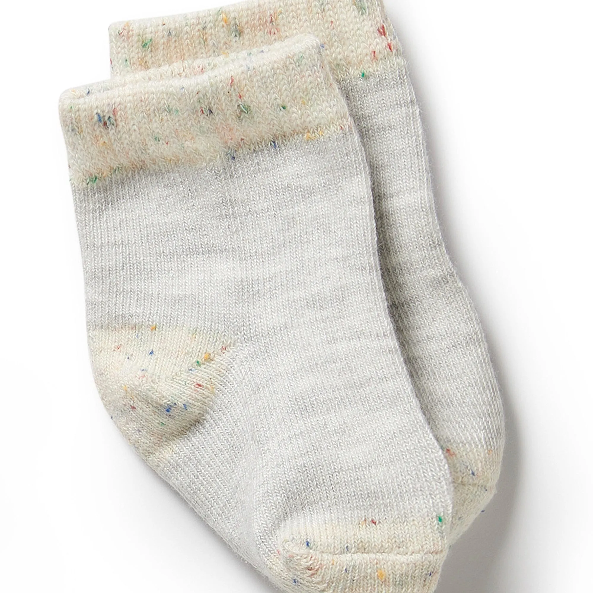 Organic Cotton Baby Socks 3 pack | Cream, Oatmeal, Grey Cloud