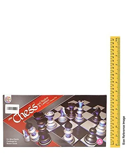 RATNA'S Classic Strategy Game Little Chess with Snakes and Ladders to Develop Building and Concentration of Kids (Multicolour)