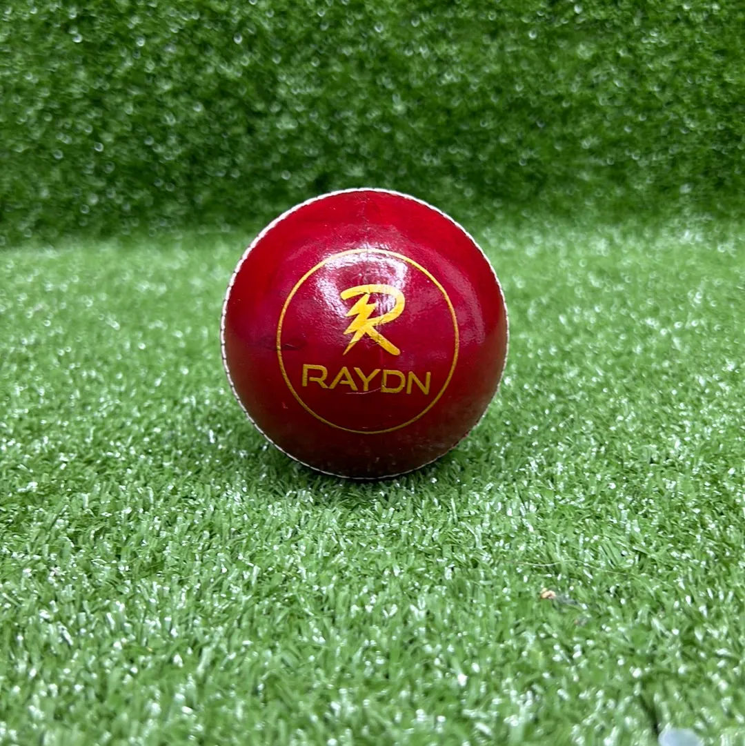 Raydn Club Red Cricket Leather Ball