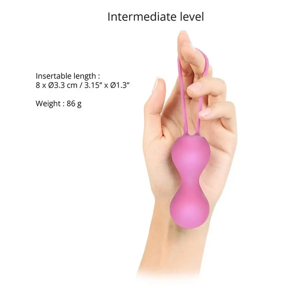 Silicone Pink Kegal Balls with String for Her