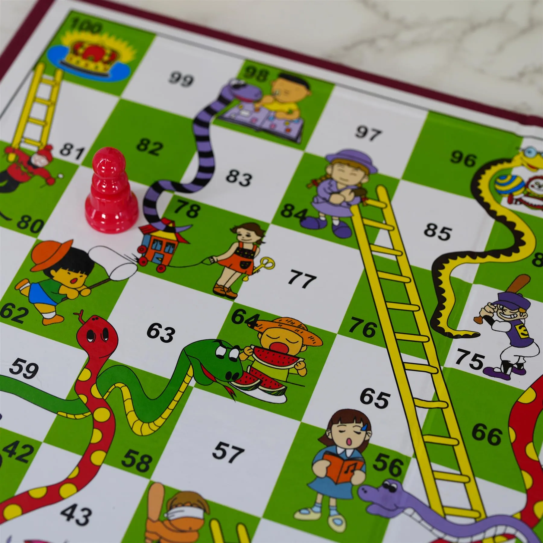 Snakes and Ladders Traditional Board Game