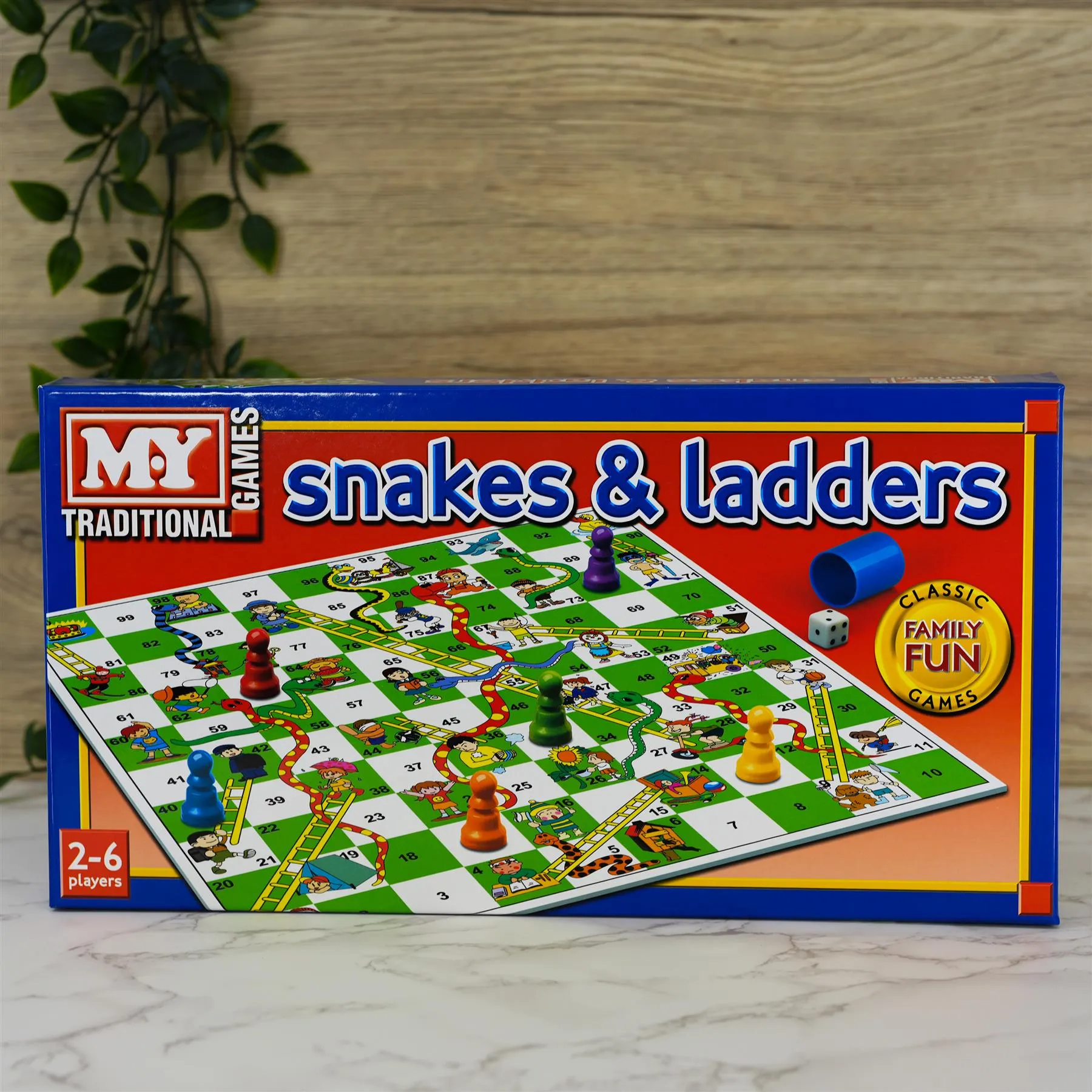 Snakes and Ladders Traditional Board Game