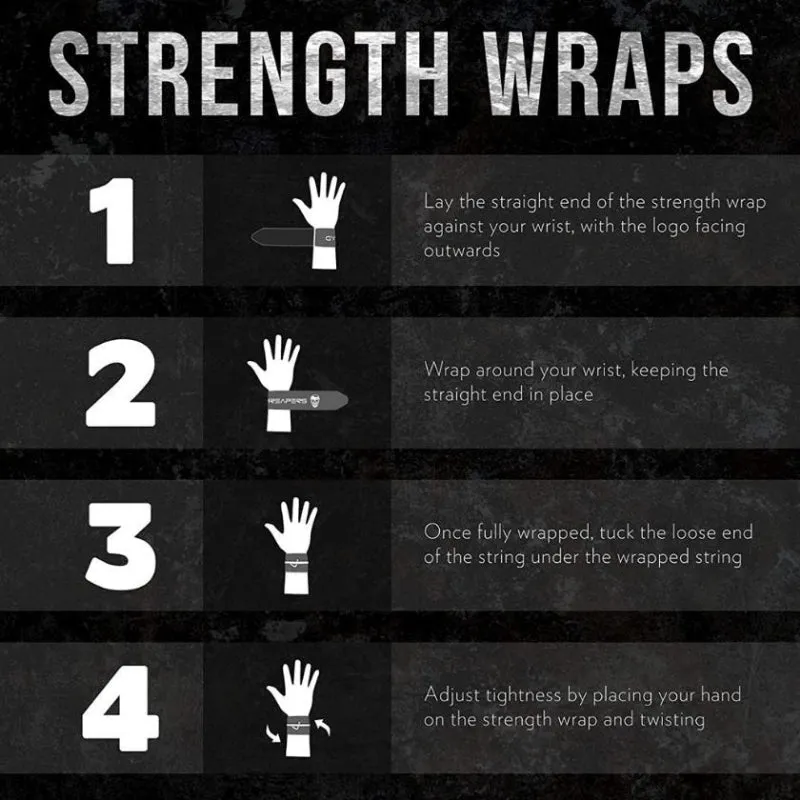 Strength Wrist Wraps - Adjustable Support - Camo