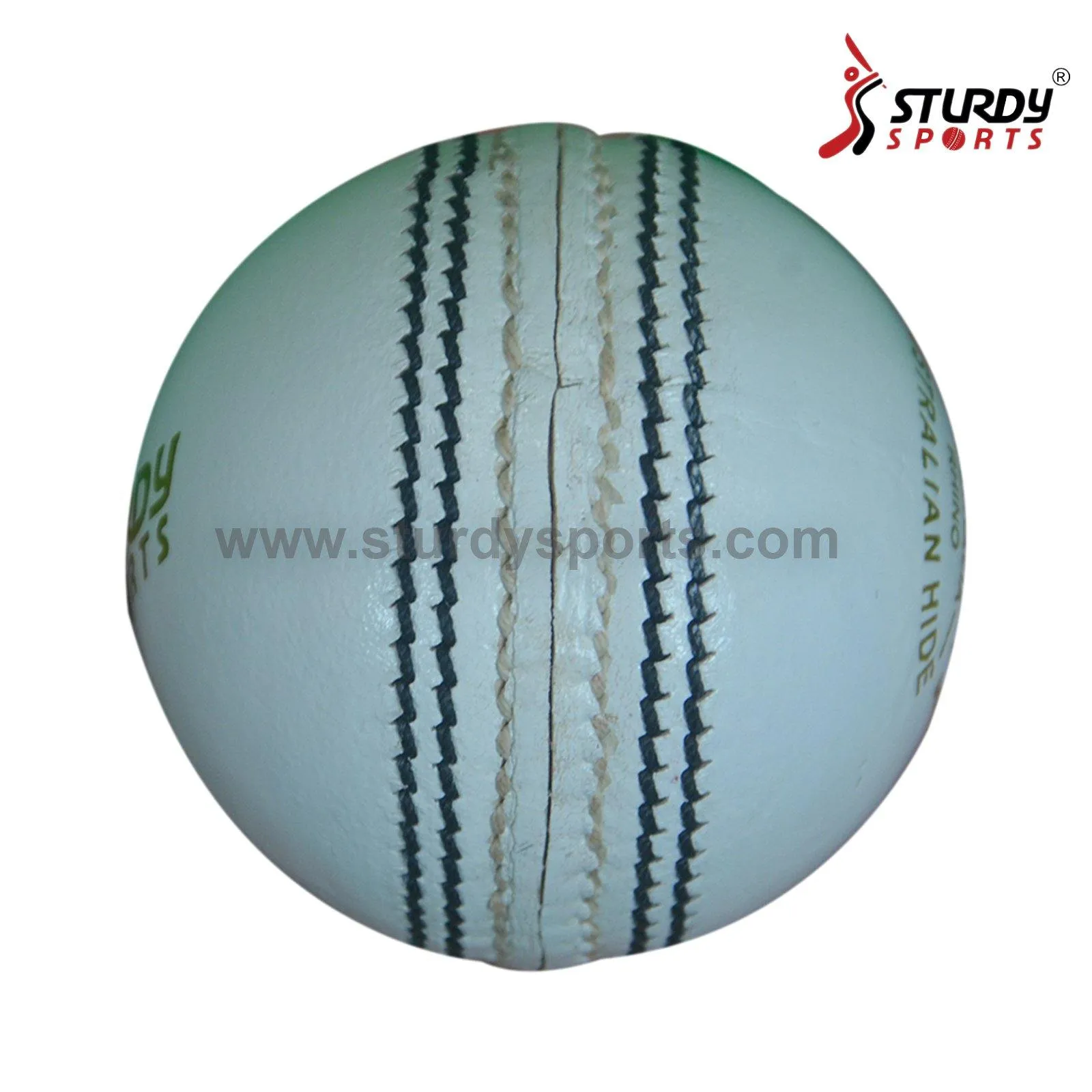 Sturdy Rhino Australian Leather White - 4 Piece Cricket Ball