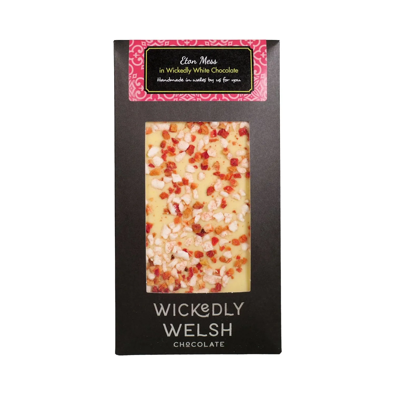 Wickedly Welsh 90g Eton Mess White Chocolate Bar