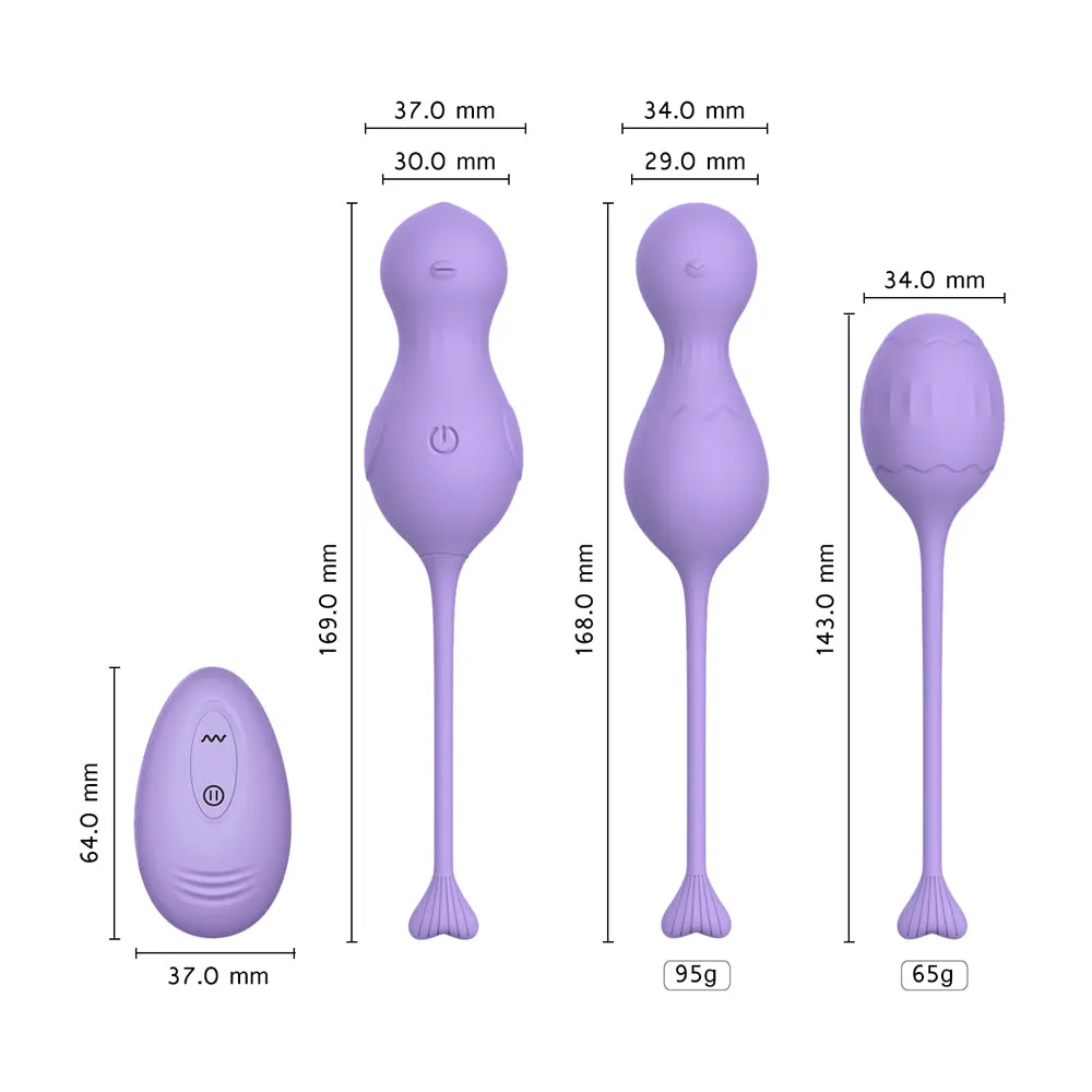 Winyi Heidi Vibrating Kegel Balls - Purple