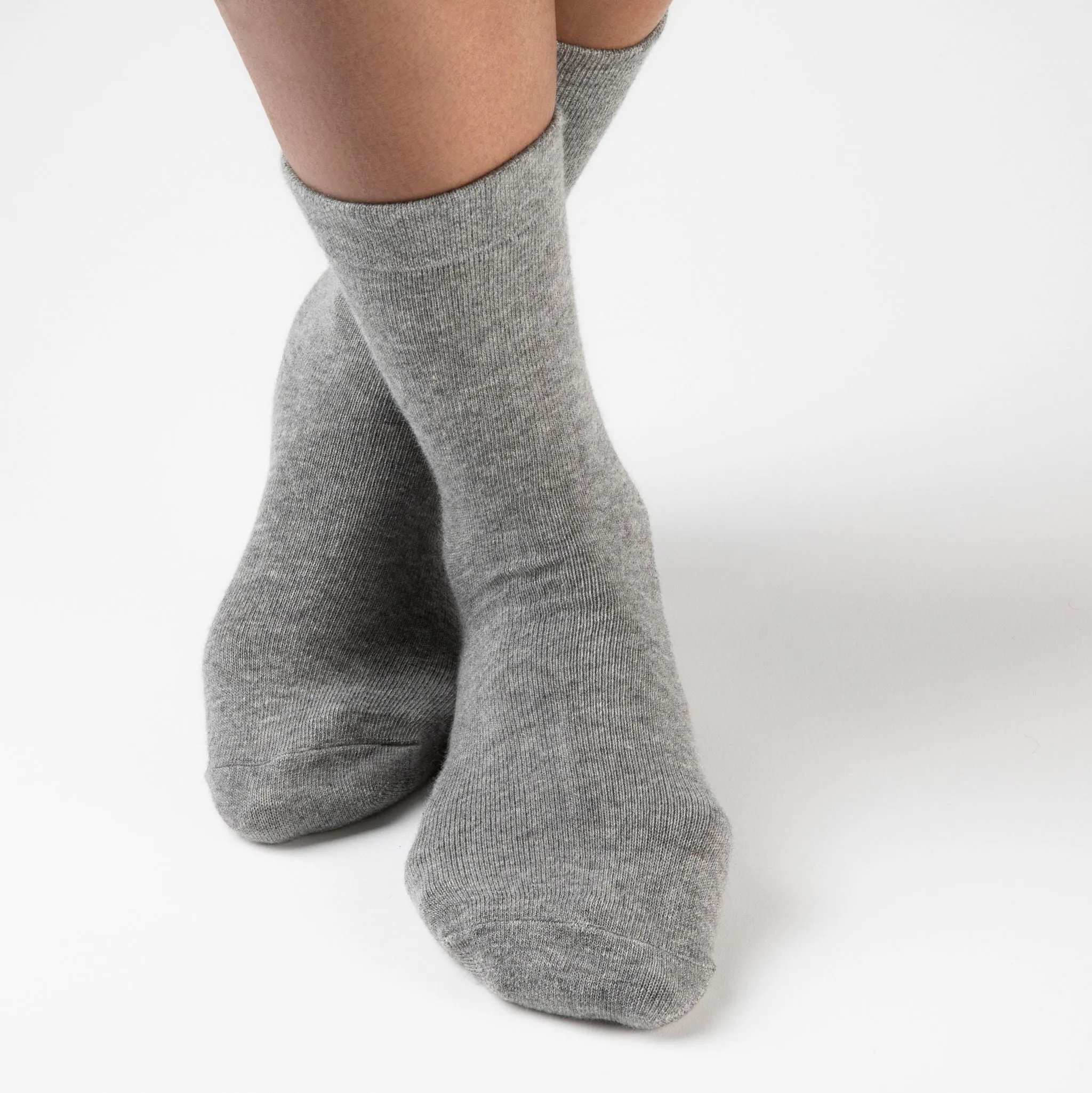 Women's Black Original Crew Non-Slip Socks - 3 pairs