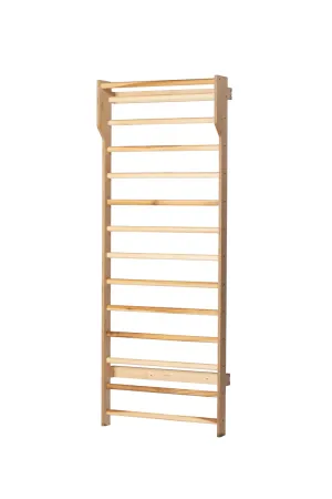 Wood Swedish Ladder Stall Bar for PSSE Therapy; Oval Rungs