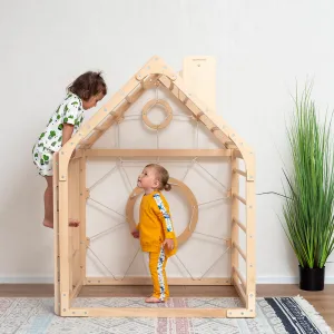 Wooden Climbing Playhouse