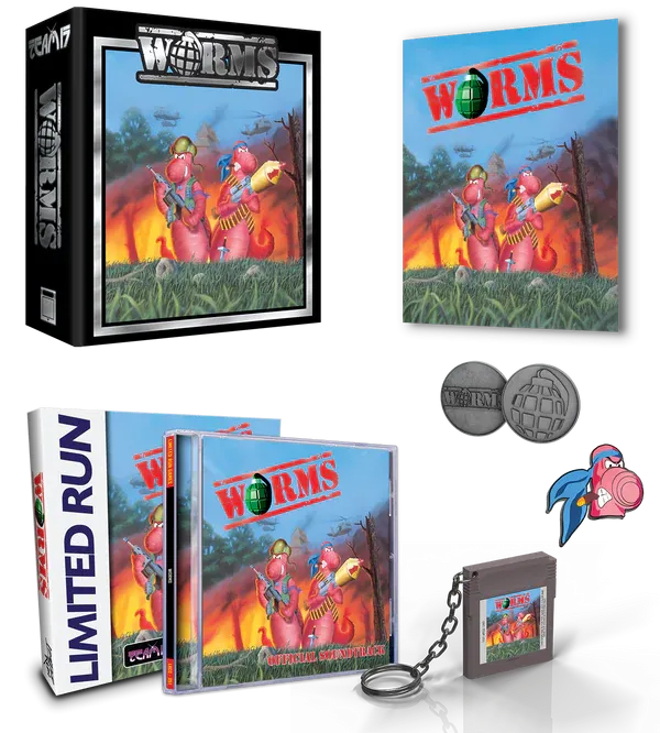 WORMS COLLECTOR'S EDITION (Gray or Peach)  - Gameboy